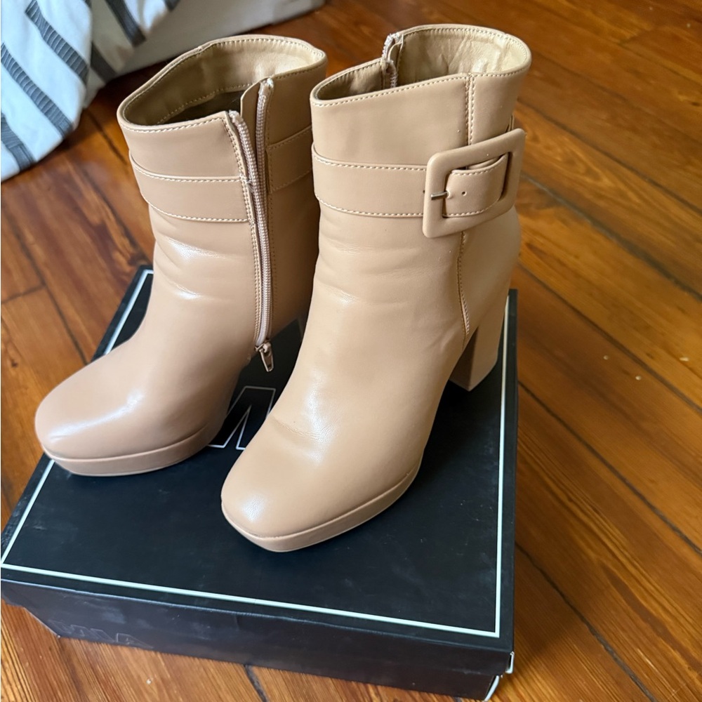 MIA Georgie Heeled Boots with Buckle